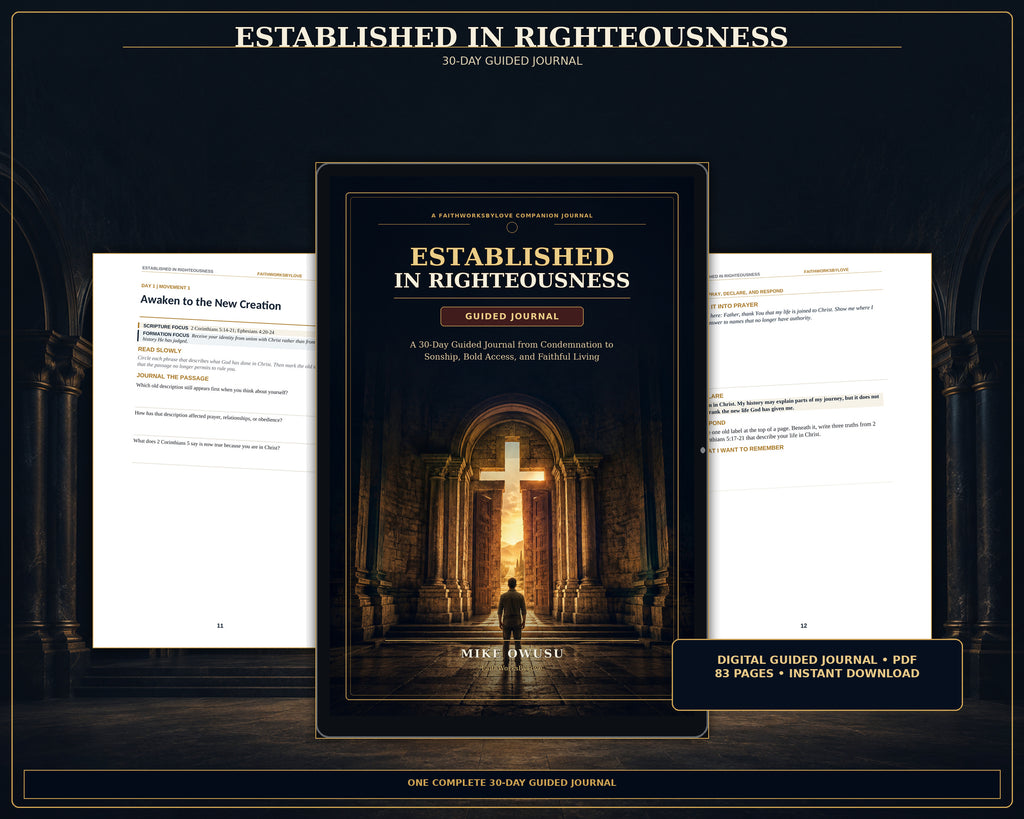 Christian Guided Journal PDF, 30 Day Scripture Prayer Journal, Identity in Christ