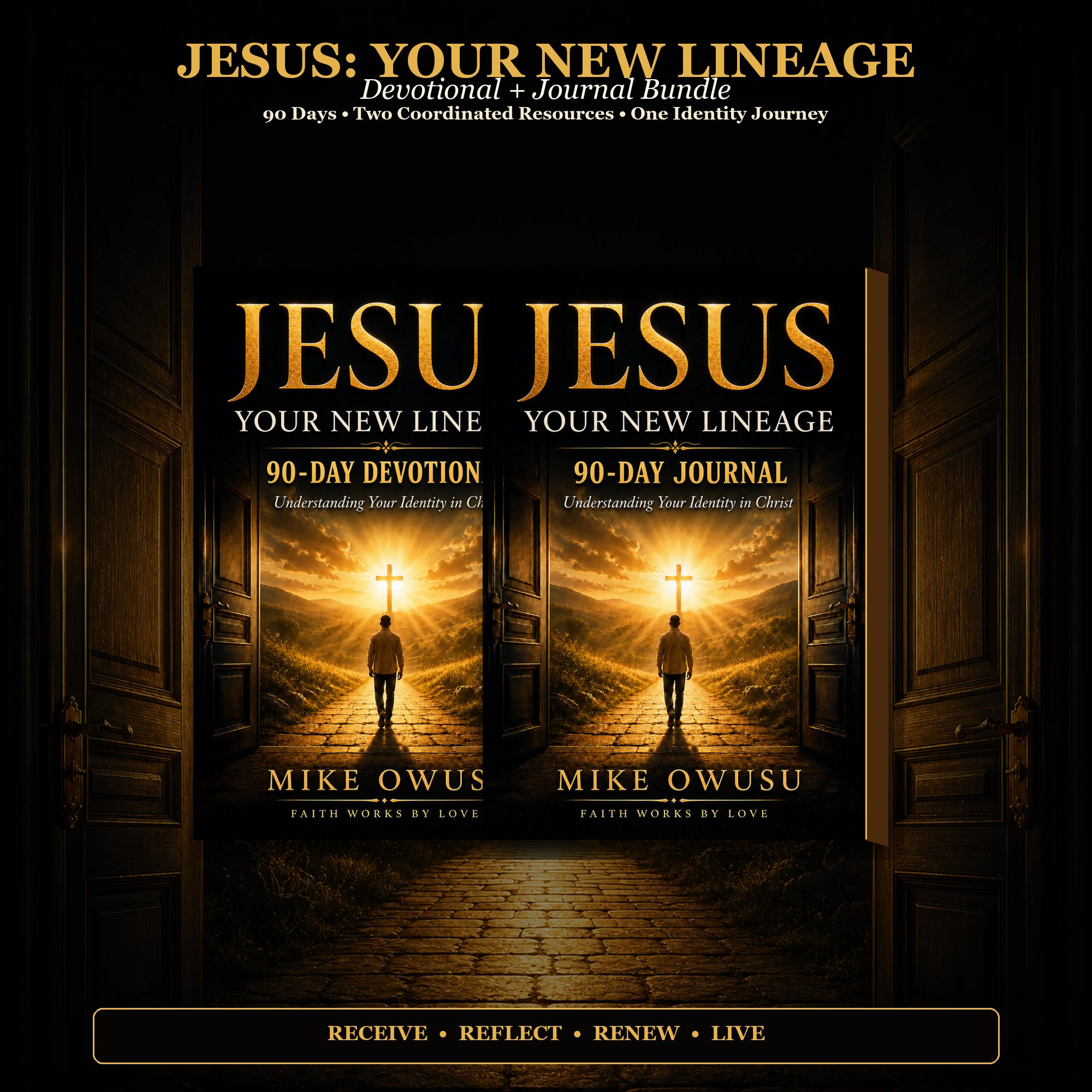 Jesus: Your New Lineage — 90-Day Devotional + Journal Bundle | Identity in Christ