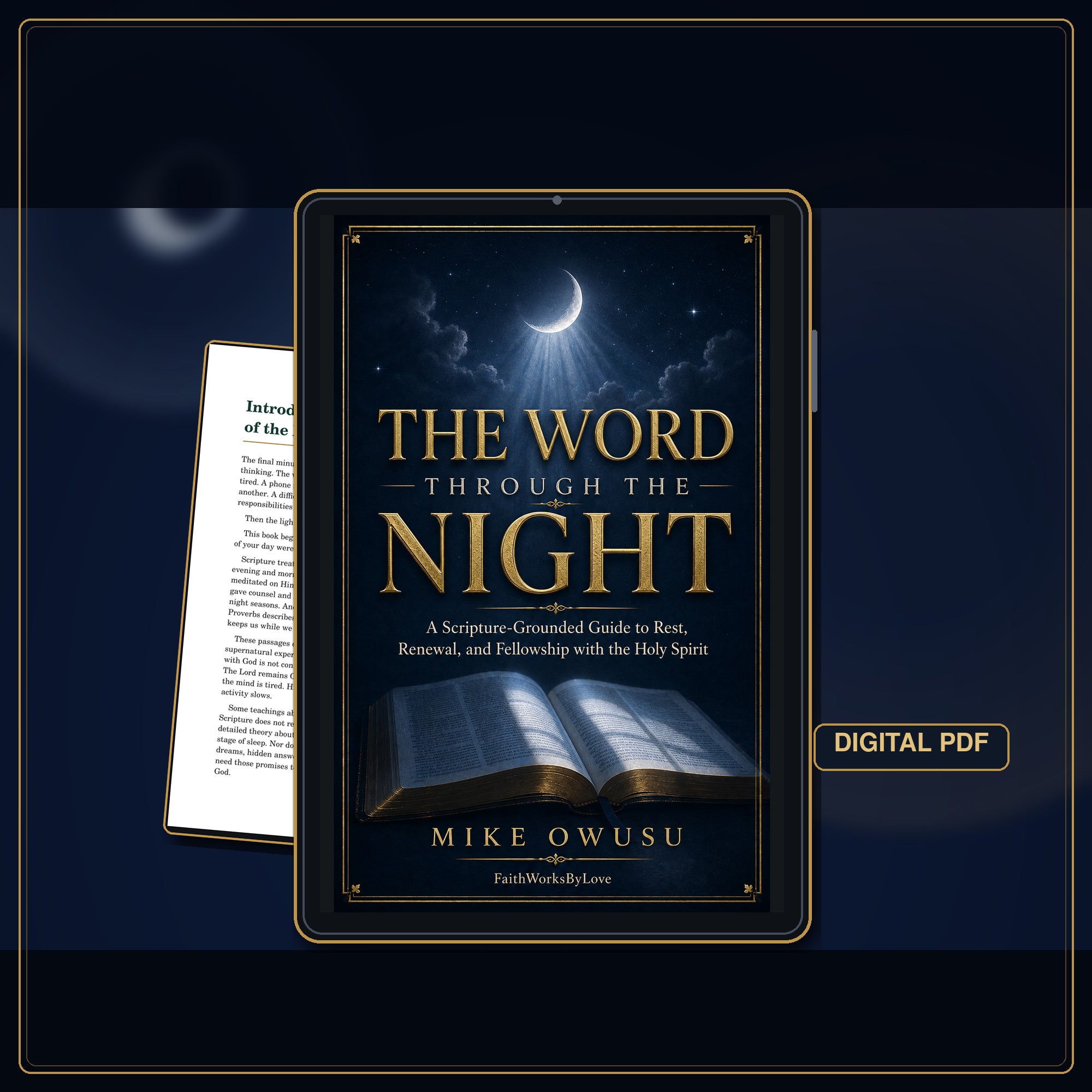 Christian Night Prayer eBook PDF, The Word Through the Night, Scripture and Rest