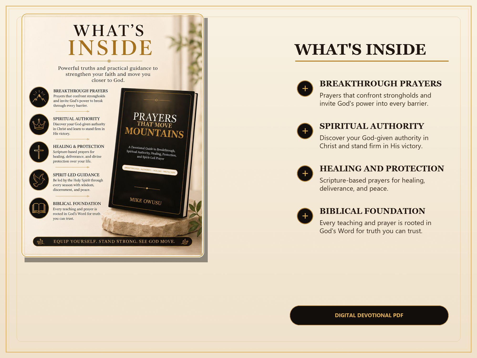 Prayers That Move Mountains – Paperback, Christian Breakthrough Prayer Devotional