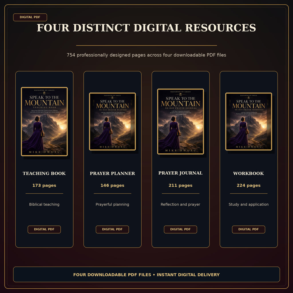 Speak to the Mountain: The Complete 4-Book Collection Teaching • Devotional • Prayer Journal • Workbook