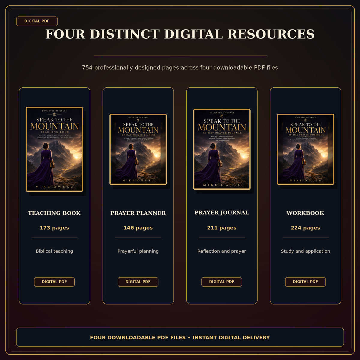 Speak to the Mountain: The Complete 4-Book Collection Teaching • Devotional • Prayer Journal • Workbook