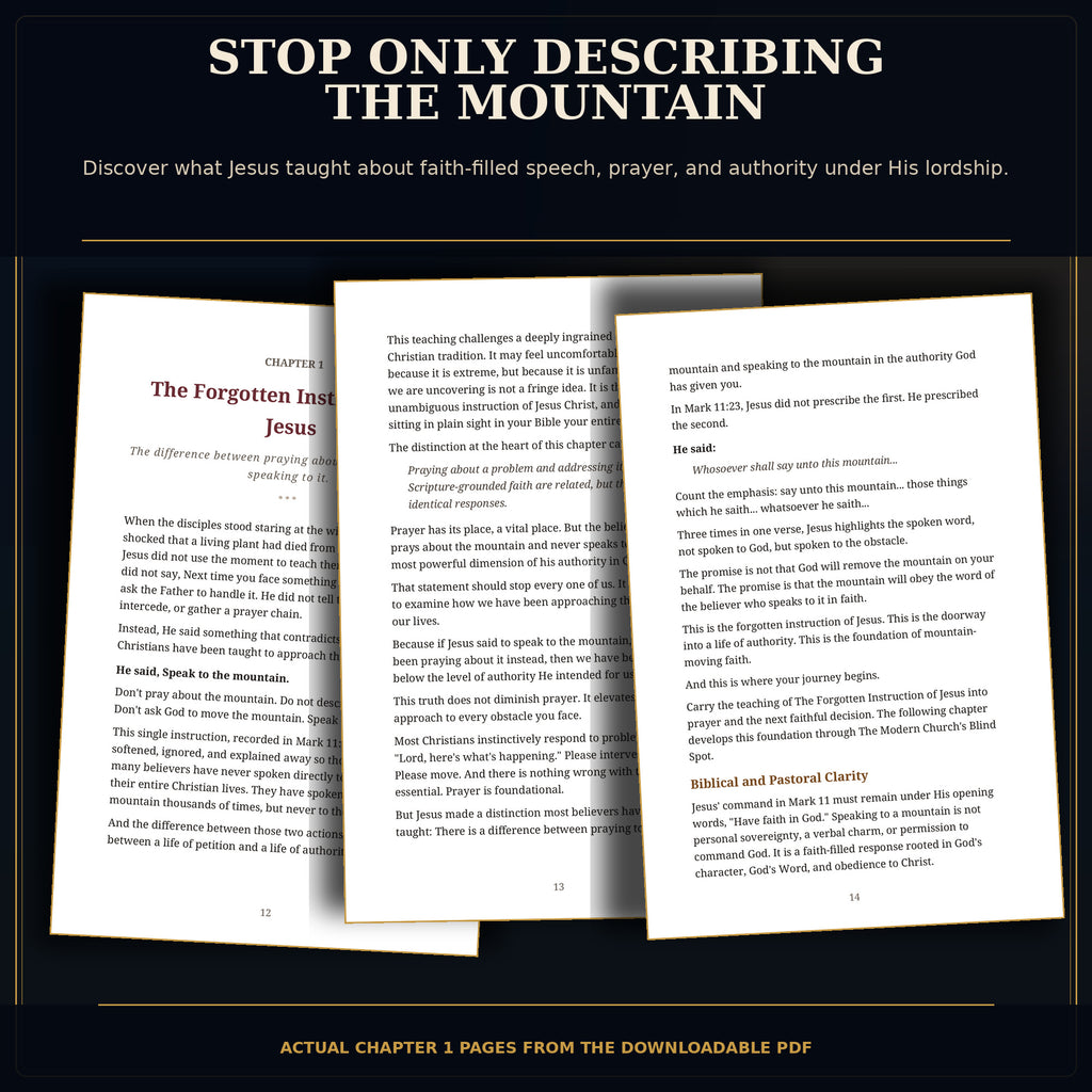Speak to the Mountain: How to Pray With Faith, Stand in Christ’s Authority & Follow the Holy Spirit | eBook