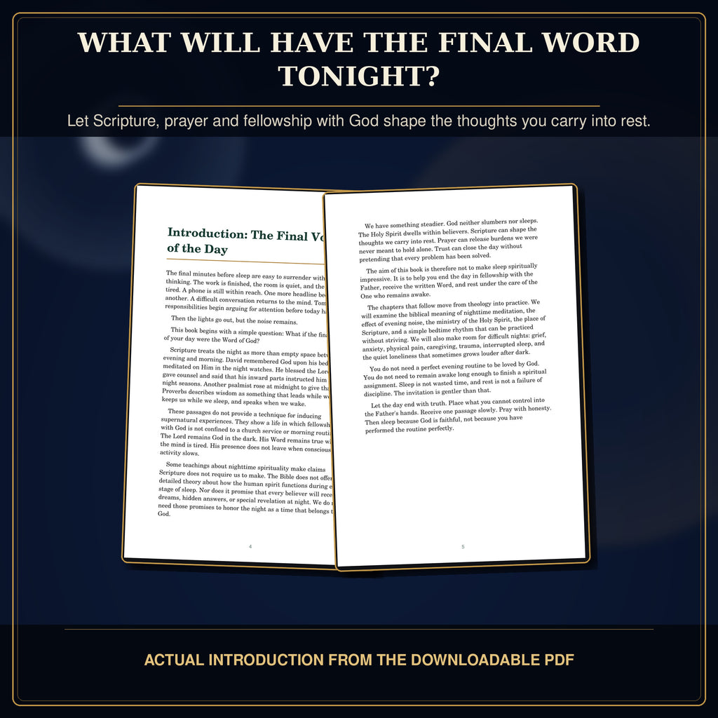 Christian Night Prayer eBook PDF, The Word Through the Night, Scripture and Rest