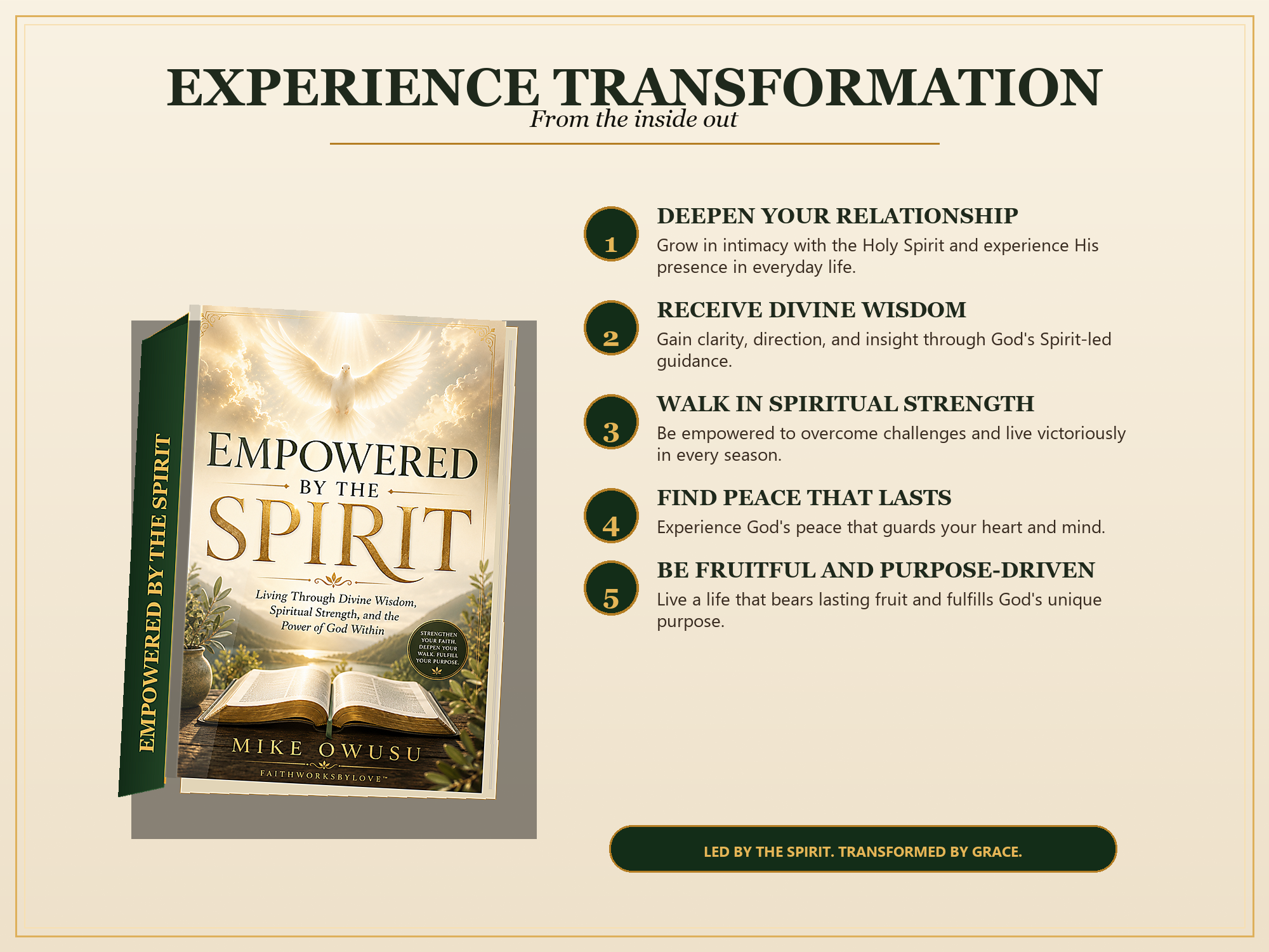 Empowered by the Spirit eBook PDF, Holy Spirit Christian Devotional, Spiritual Growth Guide, Bible Study Digital Download