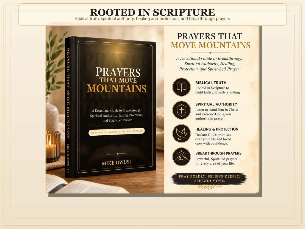 Prayers That Move Mountains – Paperback, Christian Breakthrough Prayer Devotional