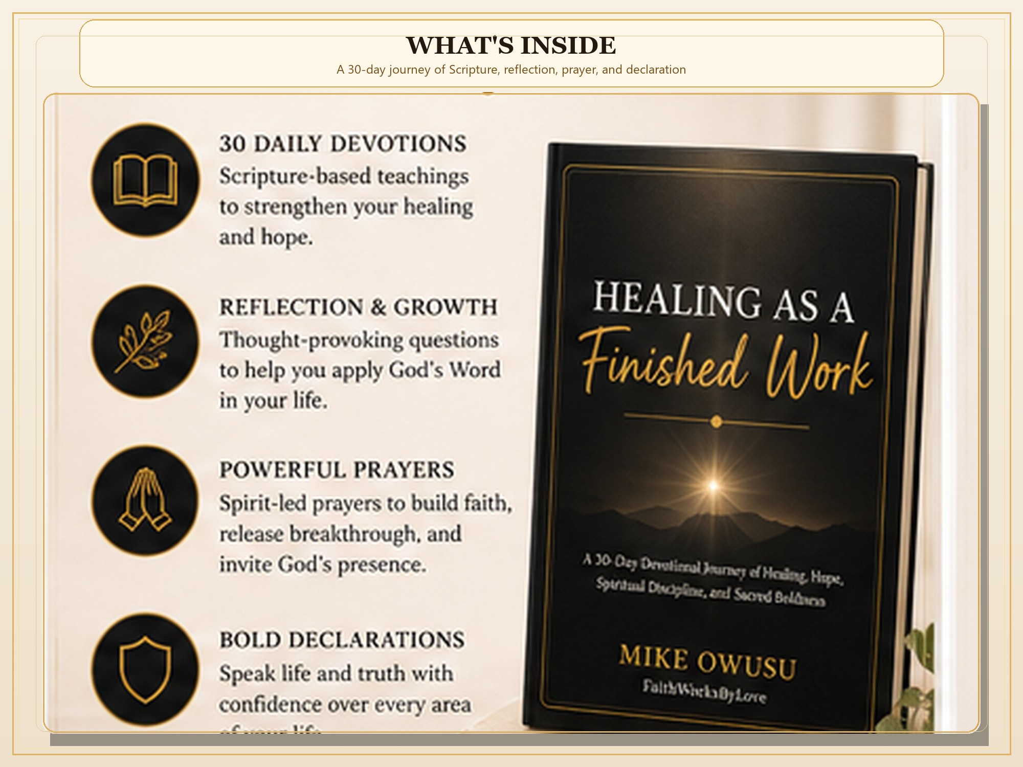 Healing as a Finished Work PDF, 30-Day Christian Devotional, Scripture Prayer Journal, Faith Healing Bible Study Download