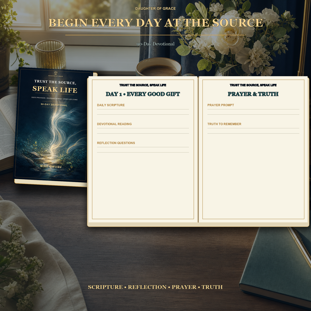 Trust the Source. Speak Life™ Complete Collection 90-Day Devotional • Faith & Action Planner • Prayer & Reflection Journal • Study & Application Workbook