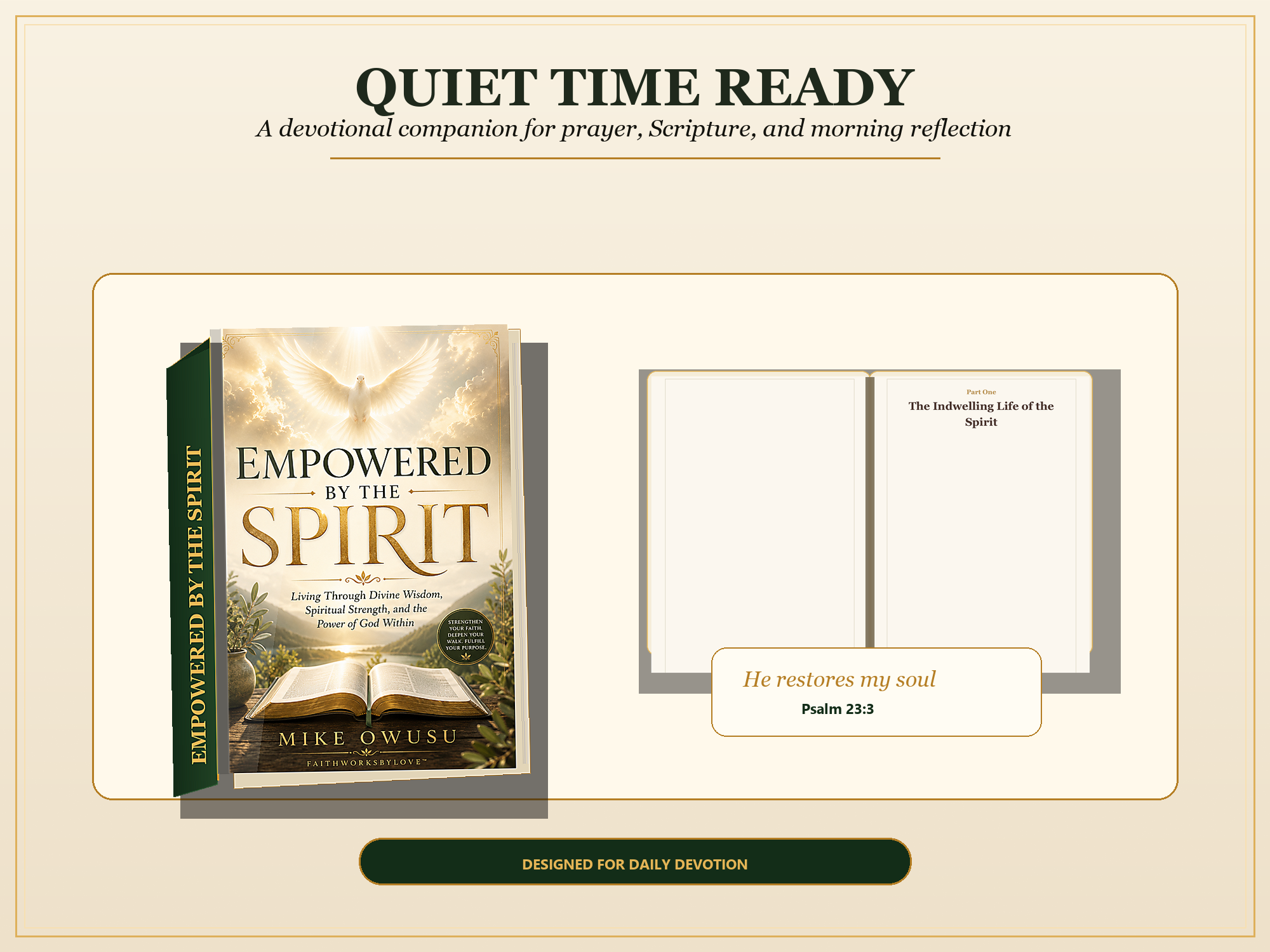 Empowered by the Spirit eBook PDF, Holy Spirit Christian Devotional, Spiritual Growth Guide, Bible Study Digital Download