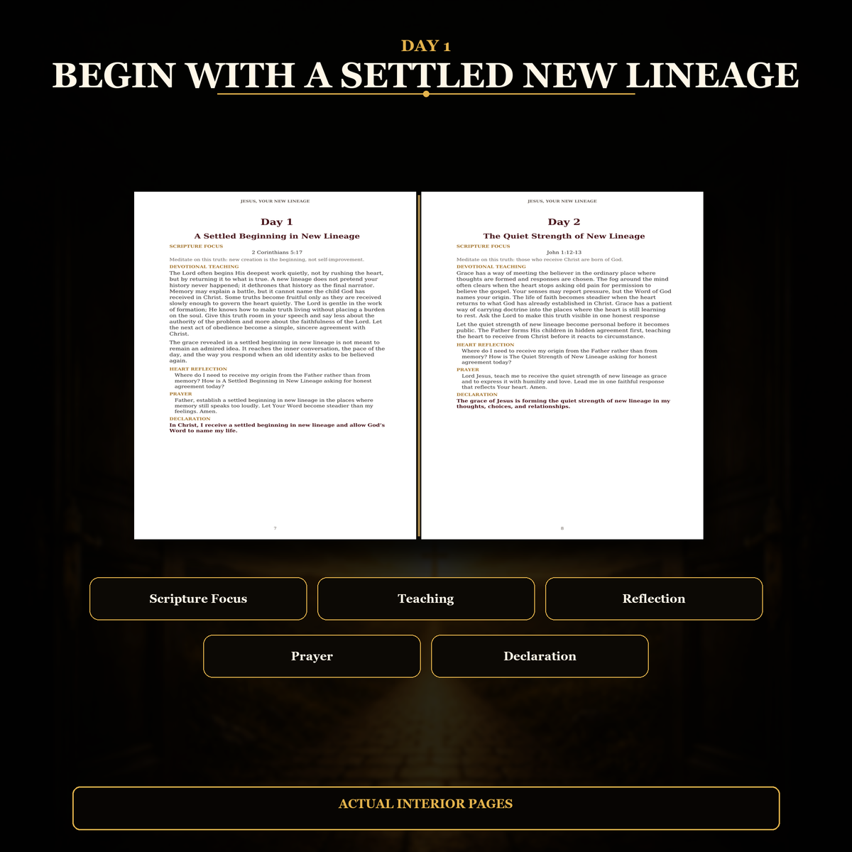 Jesus, Your New Lineage: 90-Day Christian Devotional – Paperback