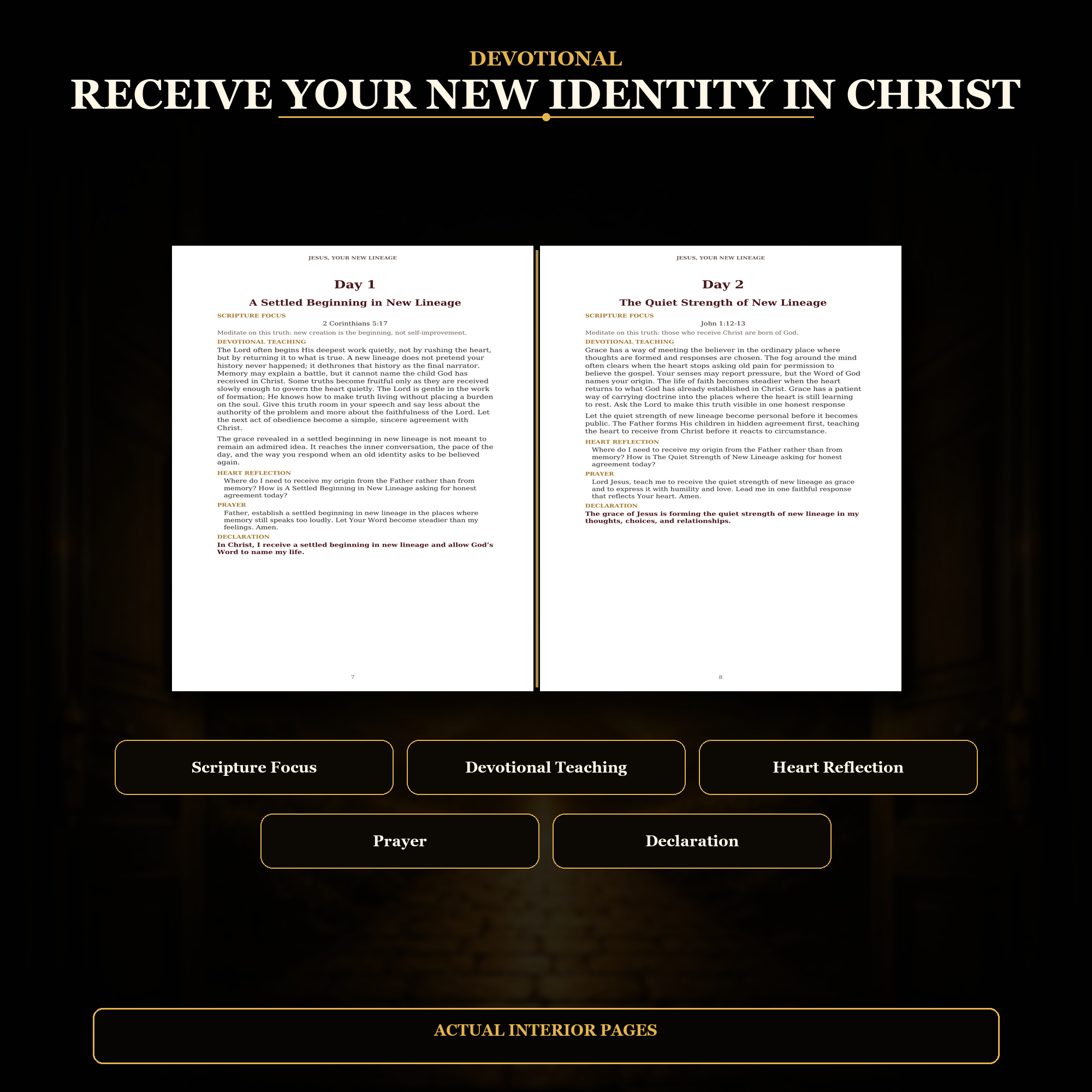 Jesus: Your New Lineage — 90-Day Devotional + Journal Bundle | Identity in Christ