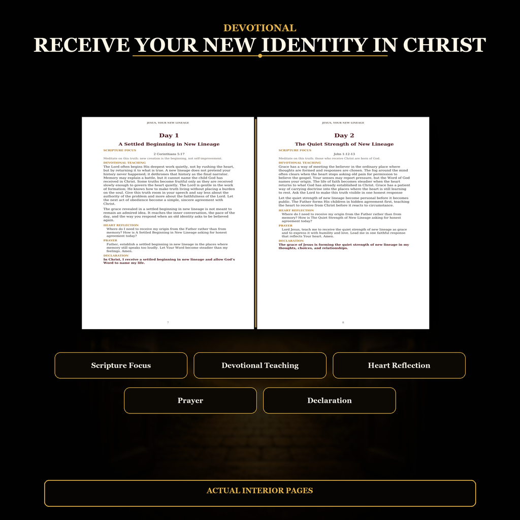 Jesus: Your New Lineage — 90-Day Identity in Christ Experience | 4-Book Digital Bundle