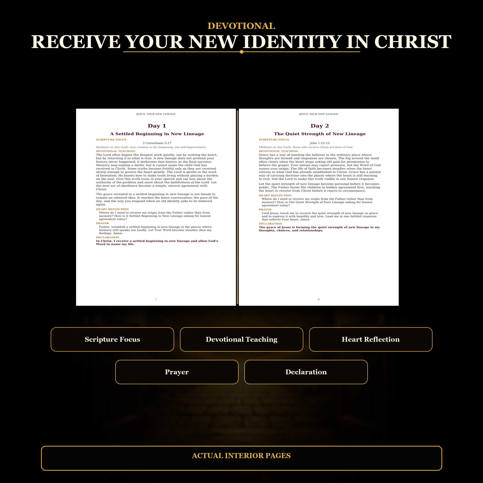 Jesus: Your New Lineage — 90-Day Identity in Christ Experience | 4-Book Digital Bundle