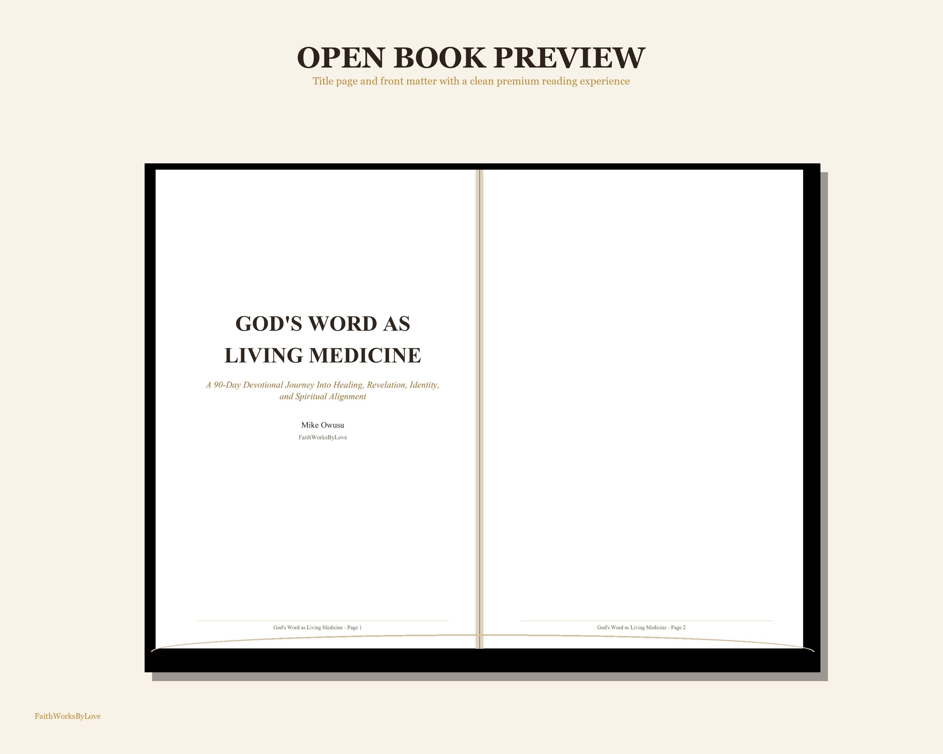God's Word as Living Medicine: 90-Day Devotional – Paperback