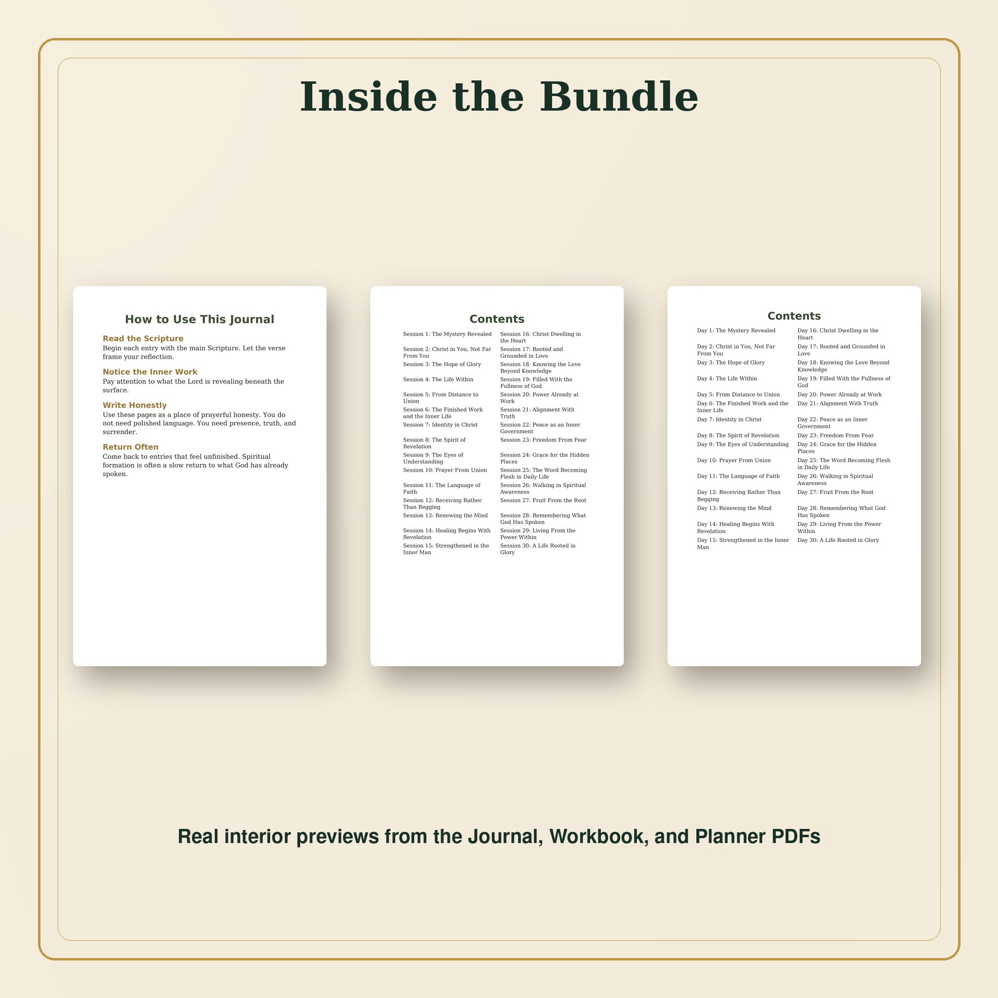 The Hidden Life Within Digital Bundle | Journal, Workbook, Planner &amp; How-To Guide