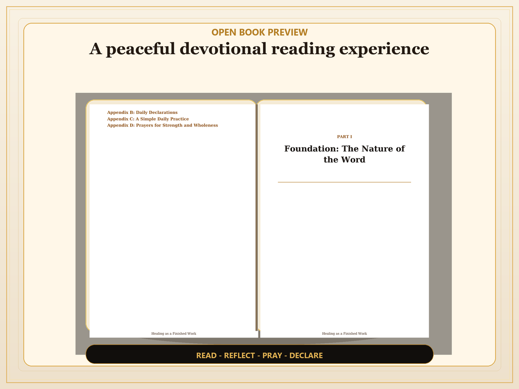 Healing as a Finished Work PDF, 30-Day Christian Devotional, Scripture Prayer Journal, Faith Healing Bible Study Download