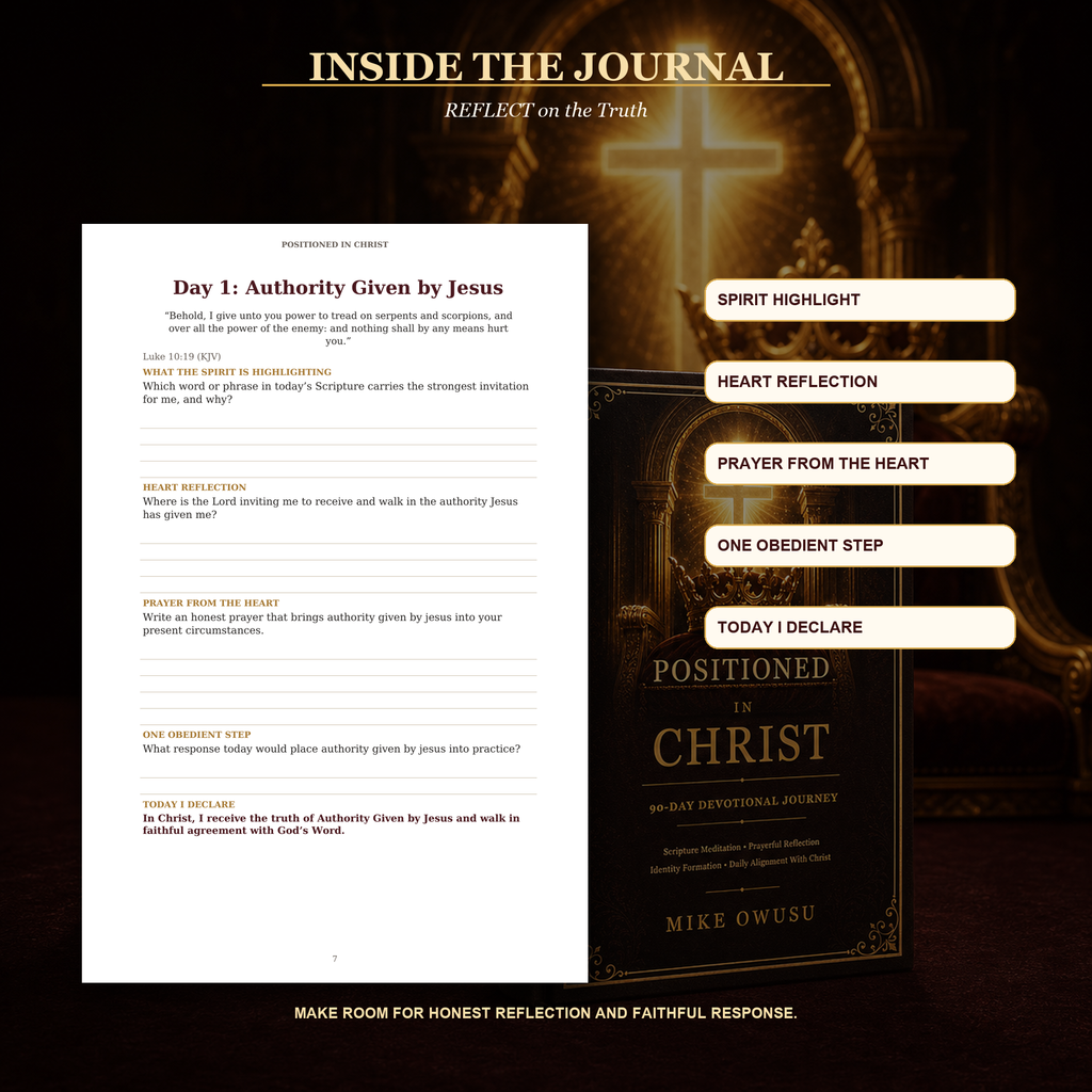 Positioned in Christ Devotional & Journal Bundle