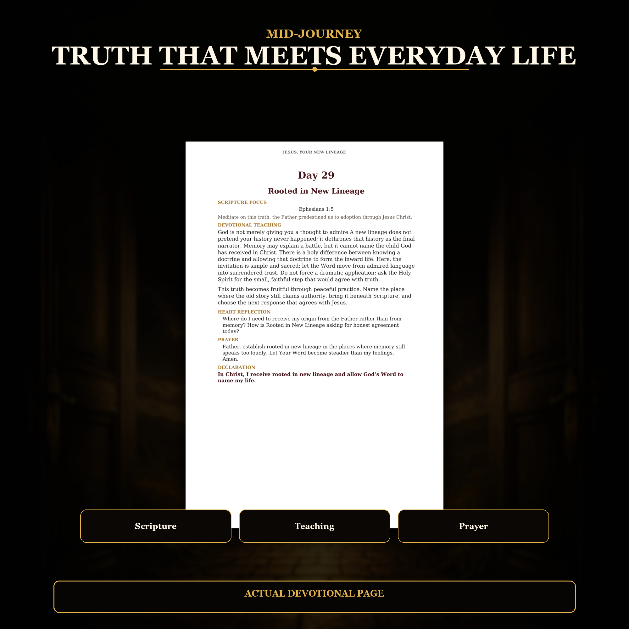 Jesus: Your New Lineage — 90-Day Devotional | Understanding Your Identity in Christ