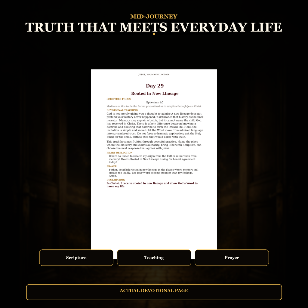 Jesus, Your New Lineage: 90-Day Christian Devotional – Paperback