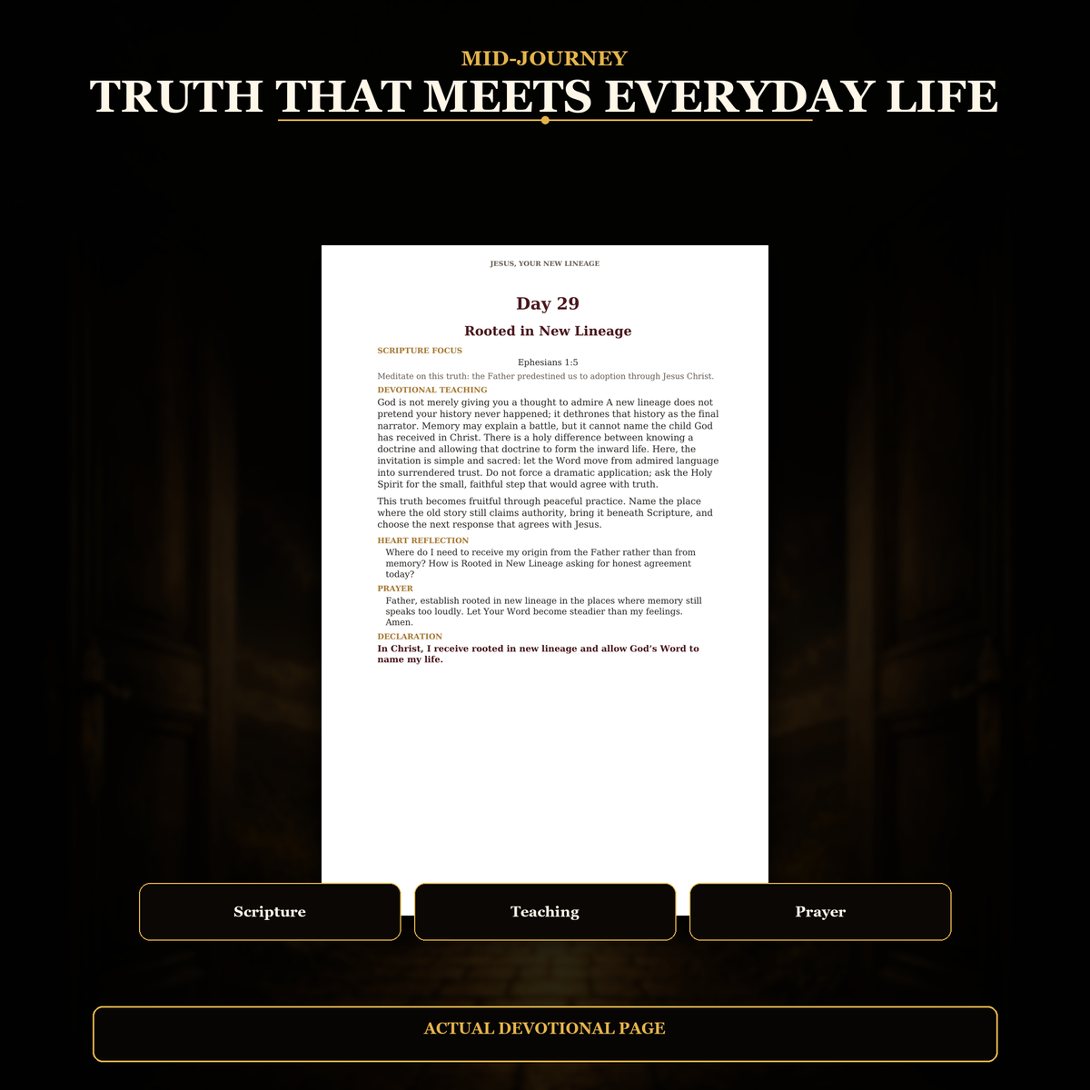 Jesus, Your New Lineage: 90-Day Christian Devotional – Paperback