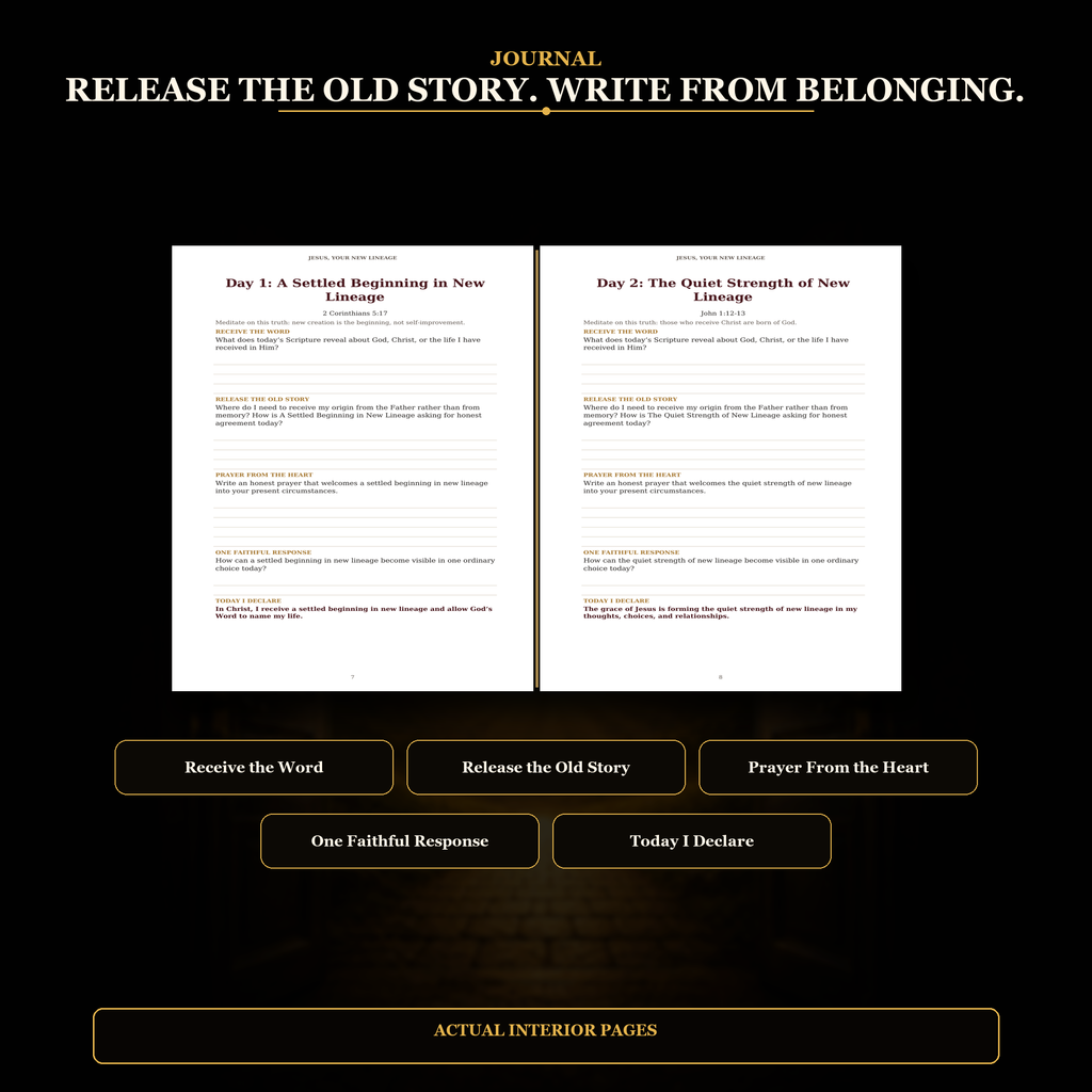 Jesus: Your New Lineage — 90-Day Identity in Christ Experience | 4-Book Digital Bundle