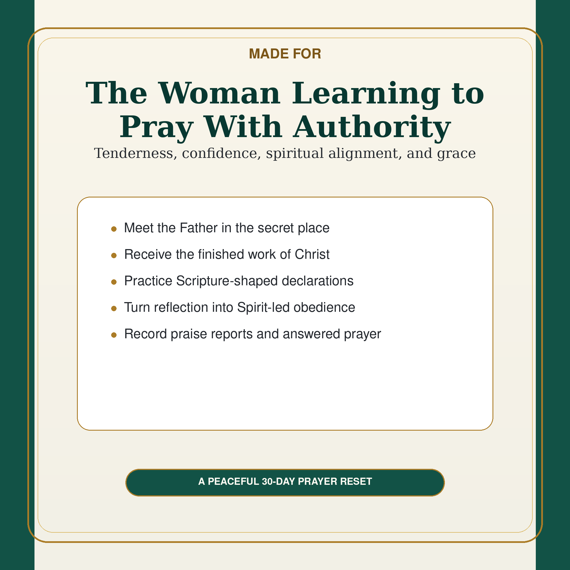 Free 30-Day Prayer Guide