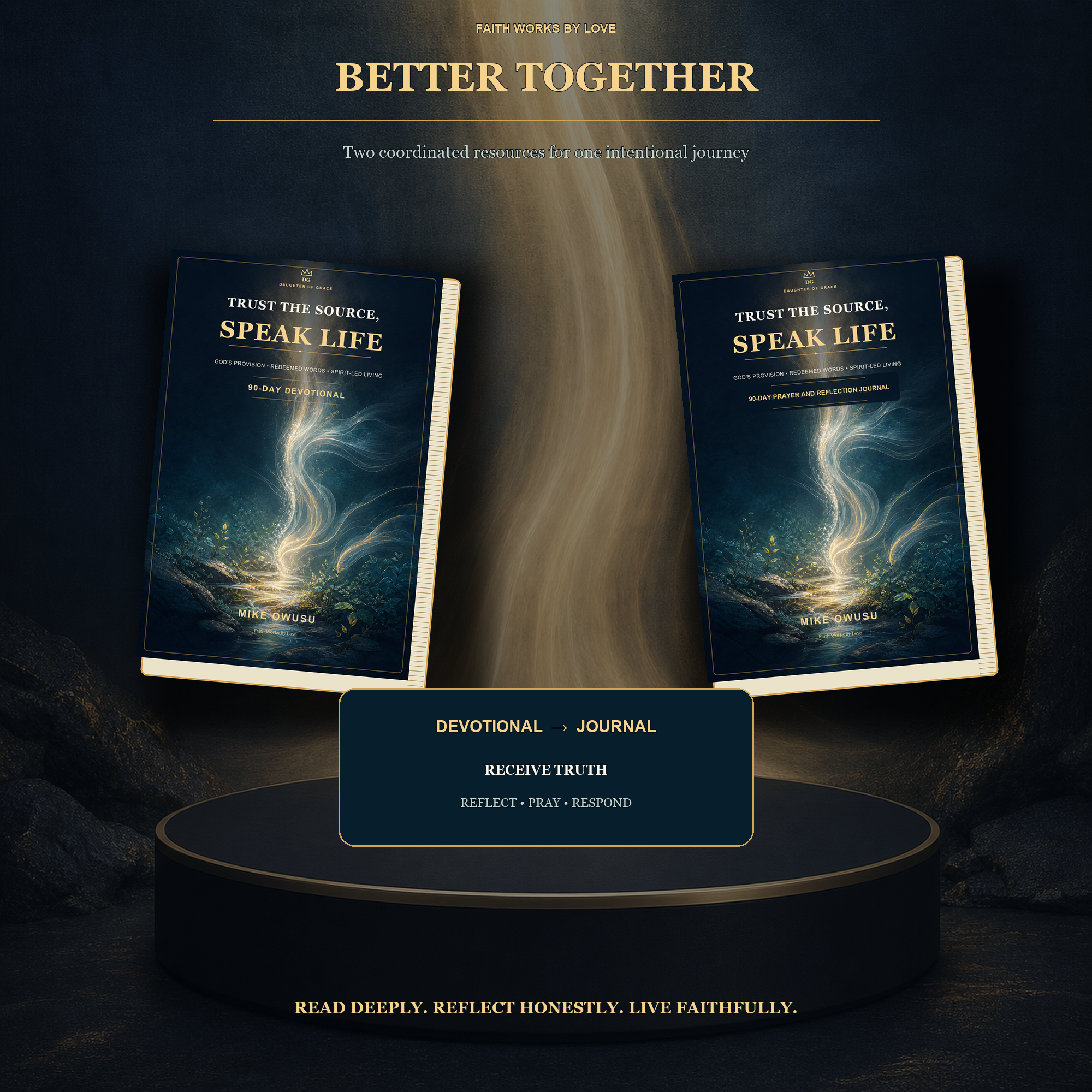 Trust the Source. Speak Life™ Bundle 90-Day Devotional + 90-Day Prayer & Reflection Journal