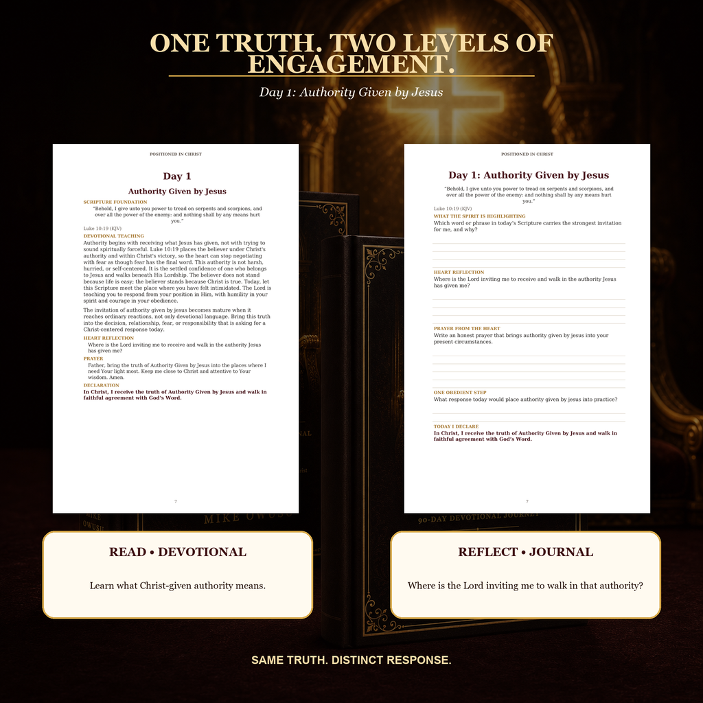 Positioned in Christ Devotional & Journal Bundle