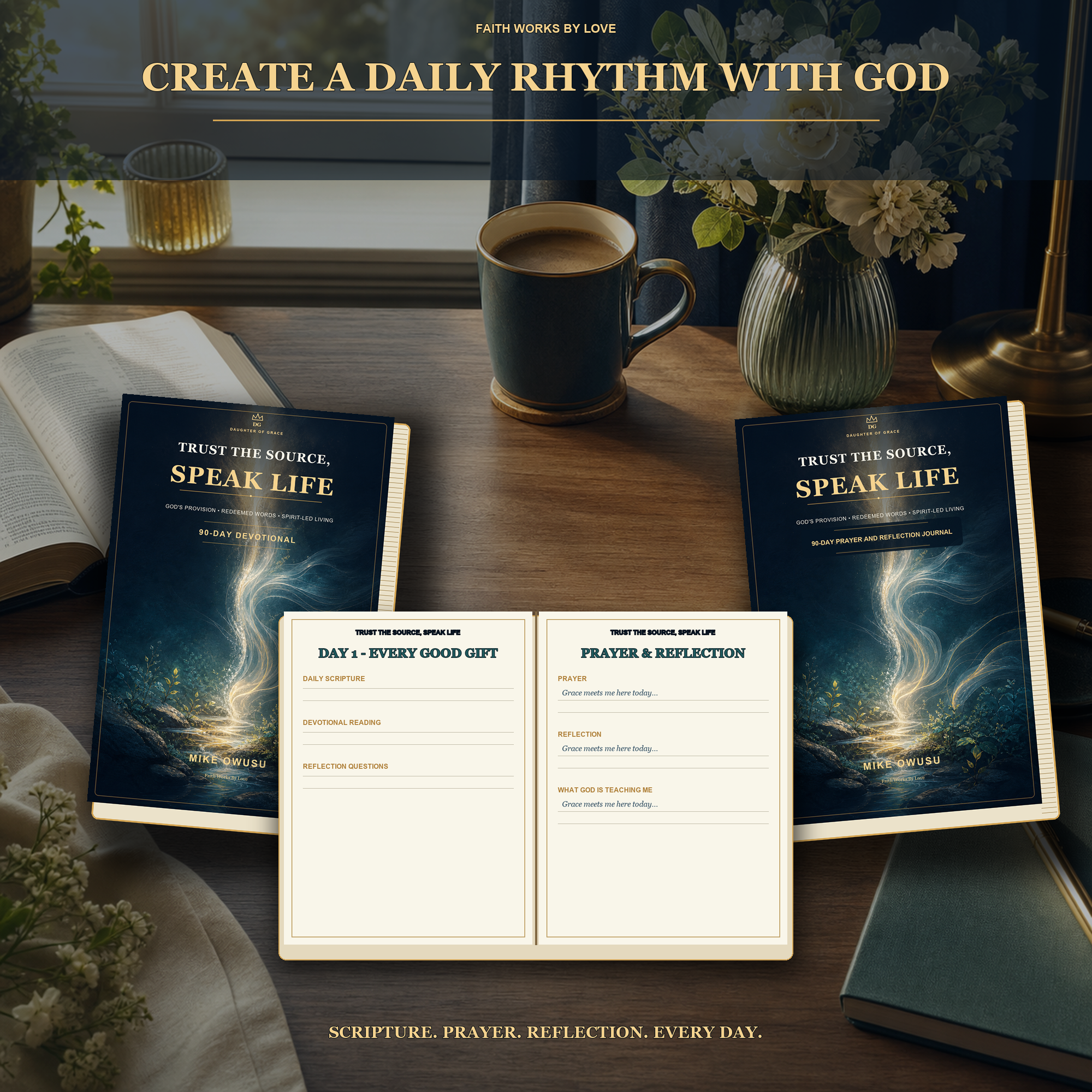 Trust the Source. Speak Life™ Bundle 90-Day Devotional + 90-Day Prayer & Reflection Journal