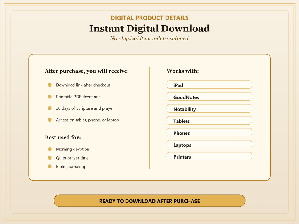 Healing as a Finished Work PDF, 30-Day Christian Devotional, Scripture Prayer Journal, Faith Healing Bible Study Download