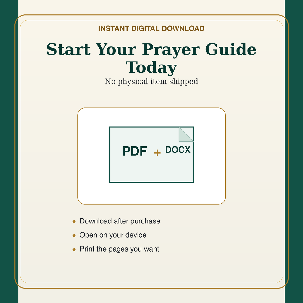 Free 30-Day Prayer Guide