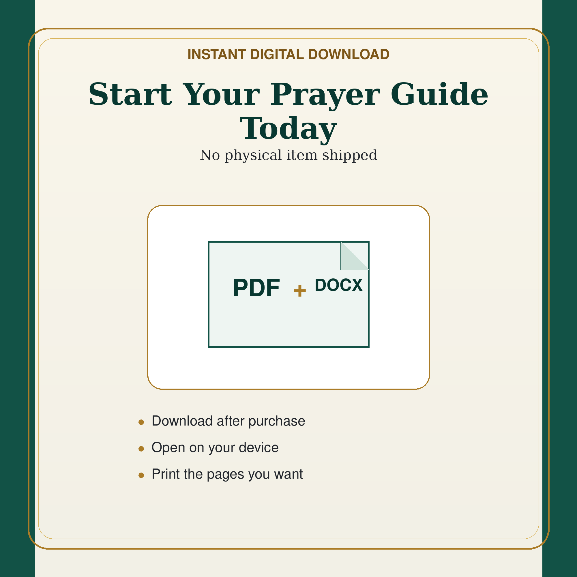 Free 30-Day Prayer Guide