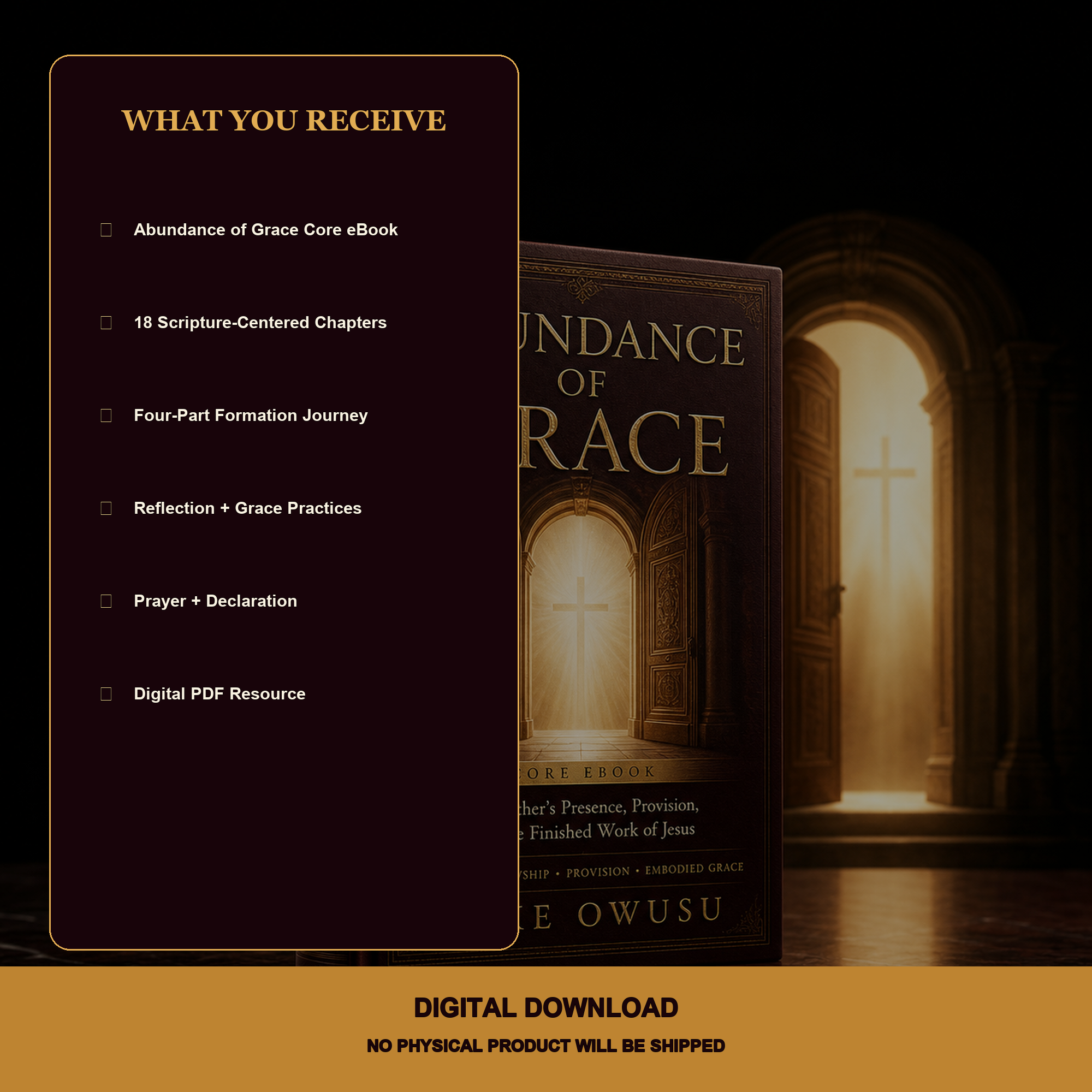 Abundance of Grace: The Father’s Presence, Provision, and the Finished Work of Jesus | Digital eBook