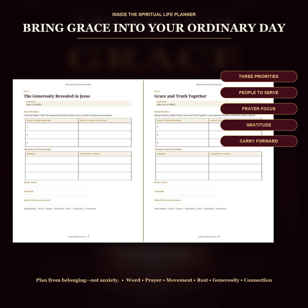 Abundance of Grace: Complete 90-Day Grace Formation Collection | 5-Resource Digital Bundle