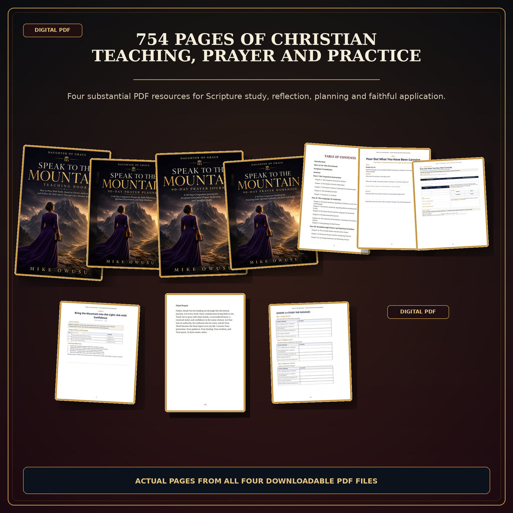 Speak to the Mountain: The Complete 4-Book Collection Teaching • Devotional • Prayer Journal • Workbook