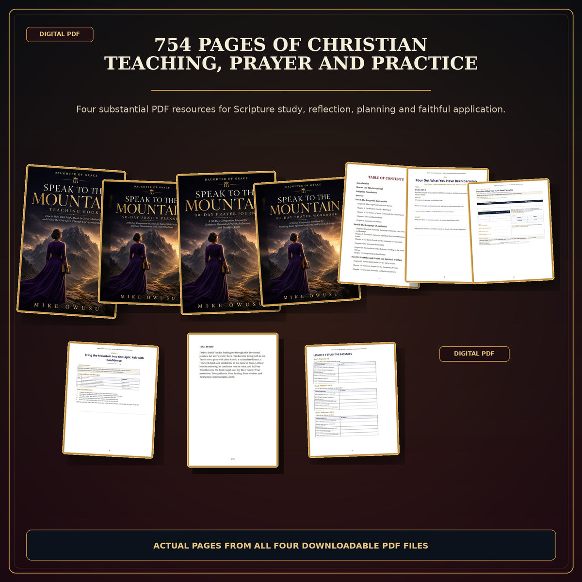 Speak to the Mountain: The Complete 4-Book Collection Teaching • Devotional • Prayer Journal • Workbook