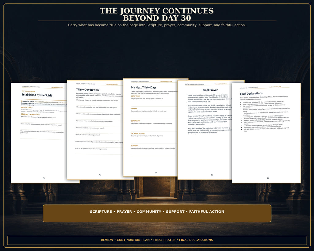 Christian Guided Journal PDF, 30 Day Scripture Prayer Journal, Identity in Christ