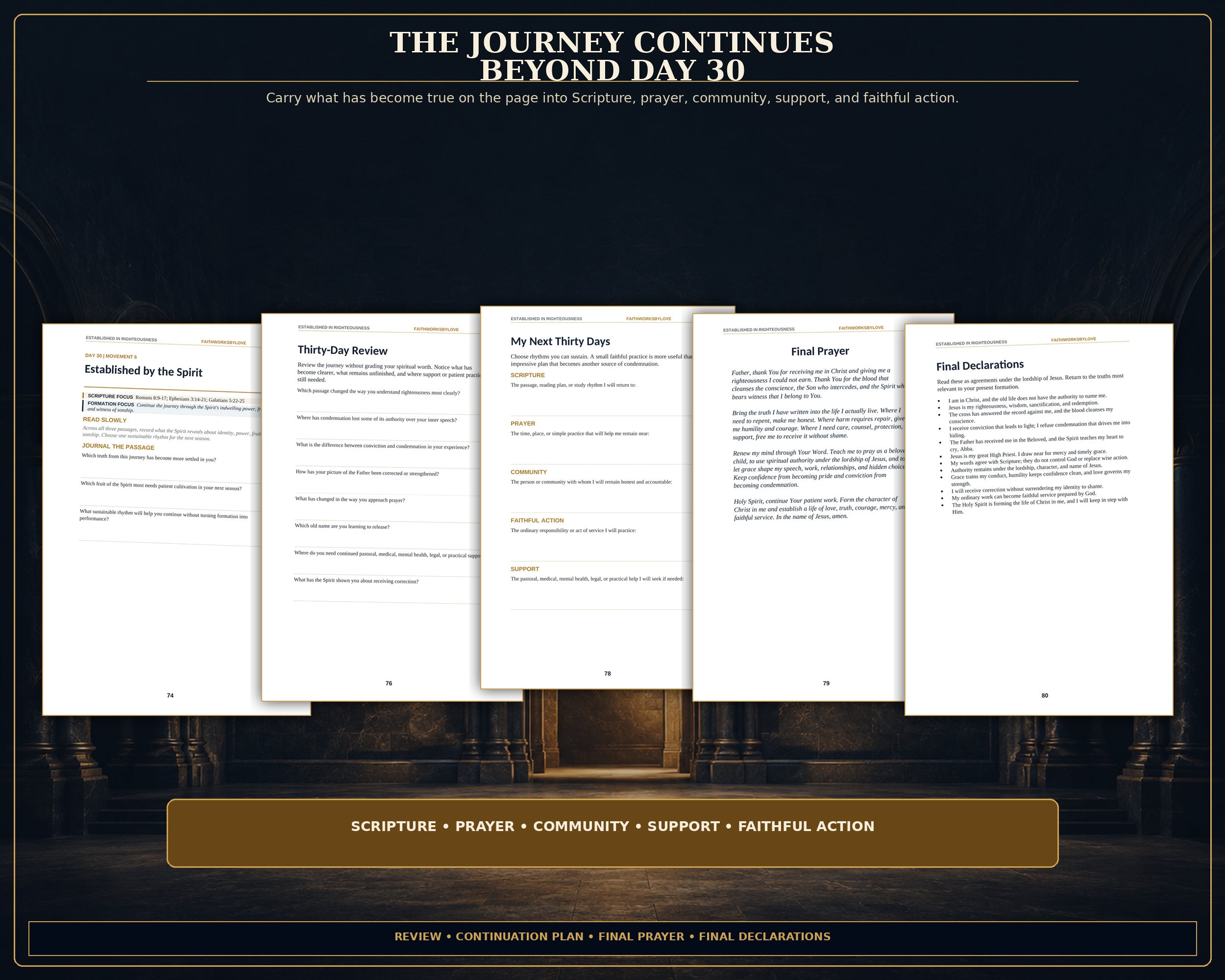 Christian Guided Journal PDF, 30 Day Scripture Prayer Journal, Identity in Christ