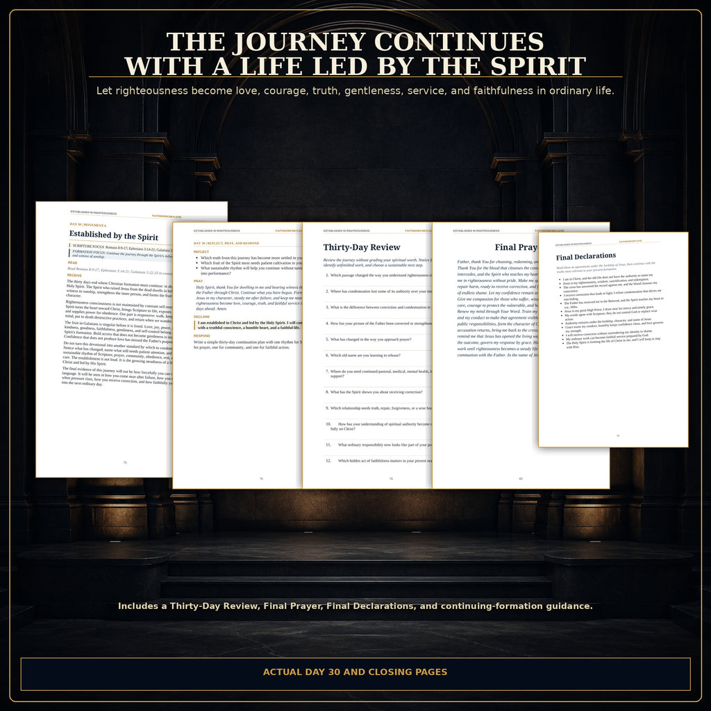 Established in Righteousness 30-Day Devotional | Identity in Christ, Prayer & Reflection PDF