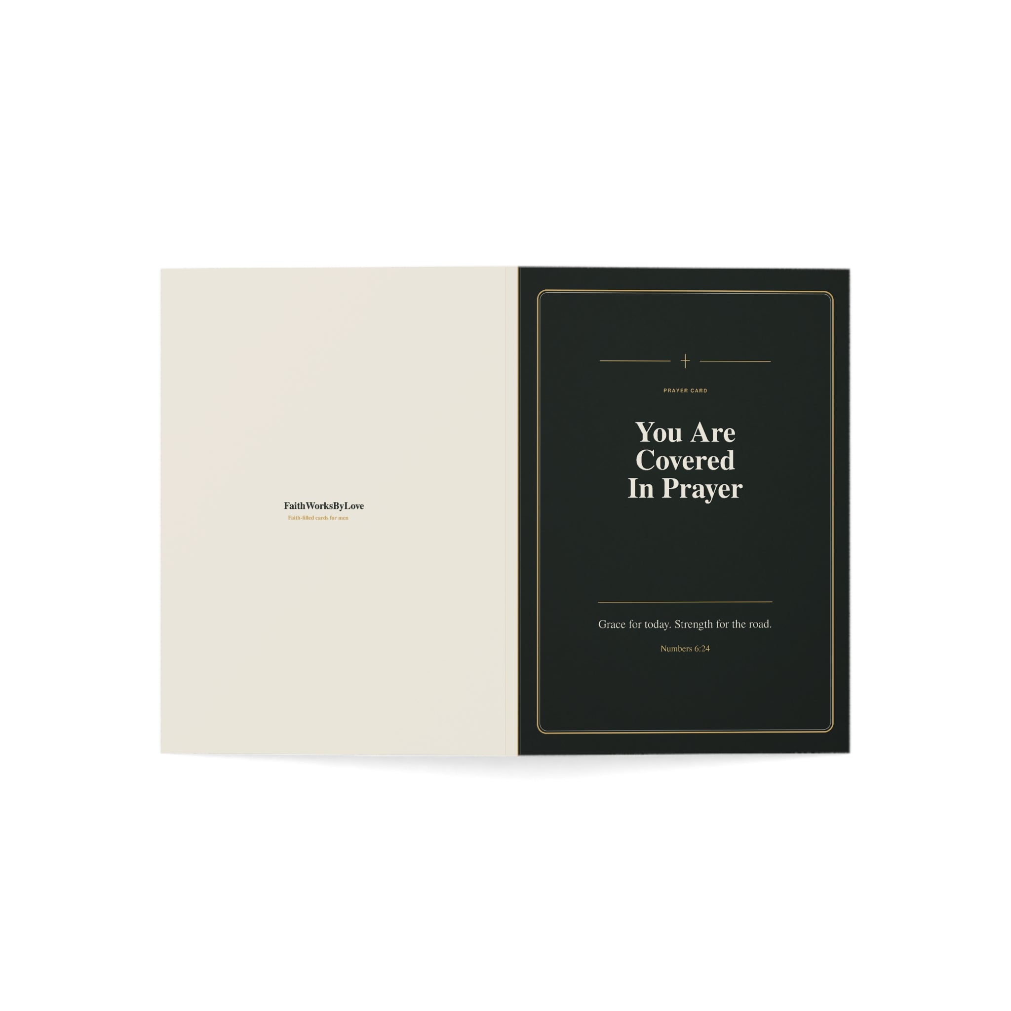 Christian Prayer Card for Men, You Are Covered in Prayer, Faith-Filled Encouragement Card, Scripture-Inspired Support Card