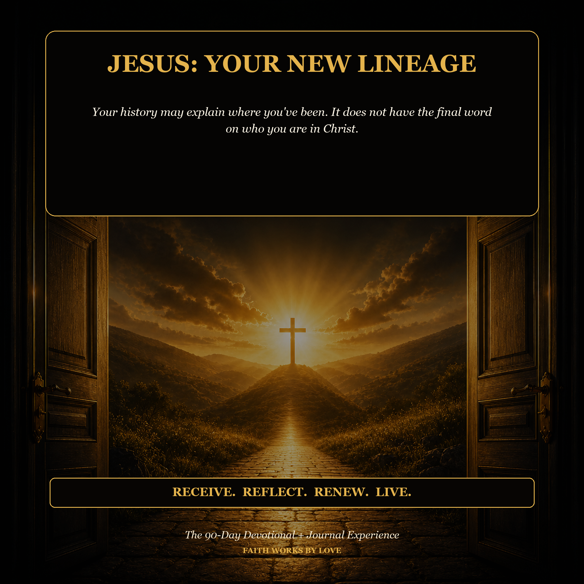 Jesus: Your New Lineage — 90-Day Devotional + Journal Bundle | Identity in Christ
