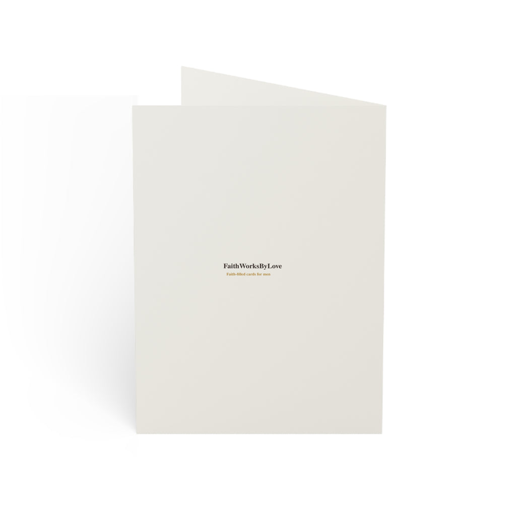 Christian Fathers Day Card, Your Faith Is a Legacy, Premium Card for Dad, Faith-Filled Father Card, Masculine Scripture-Inspired Card