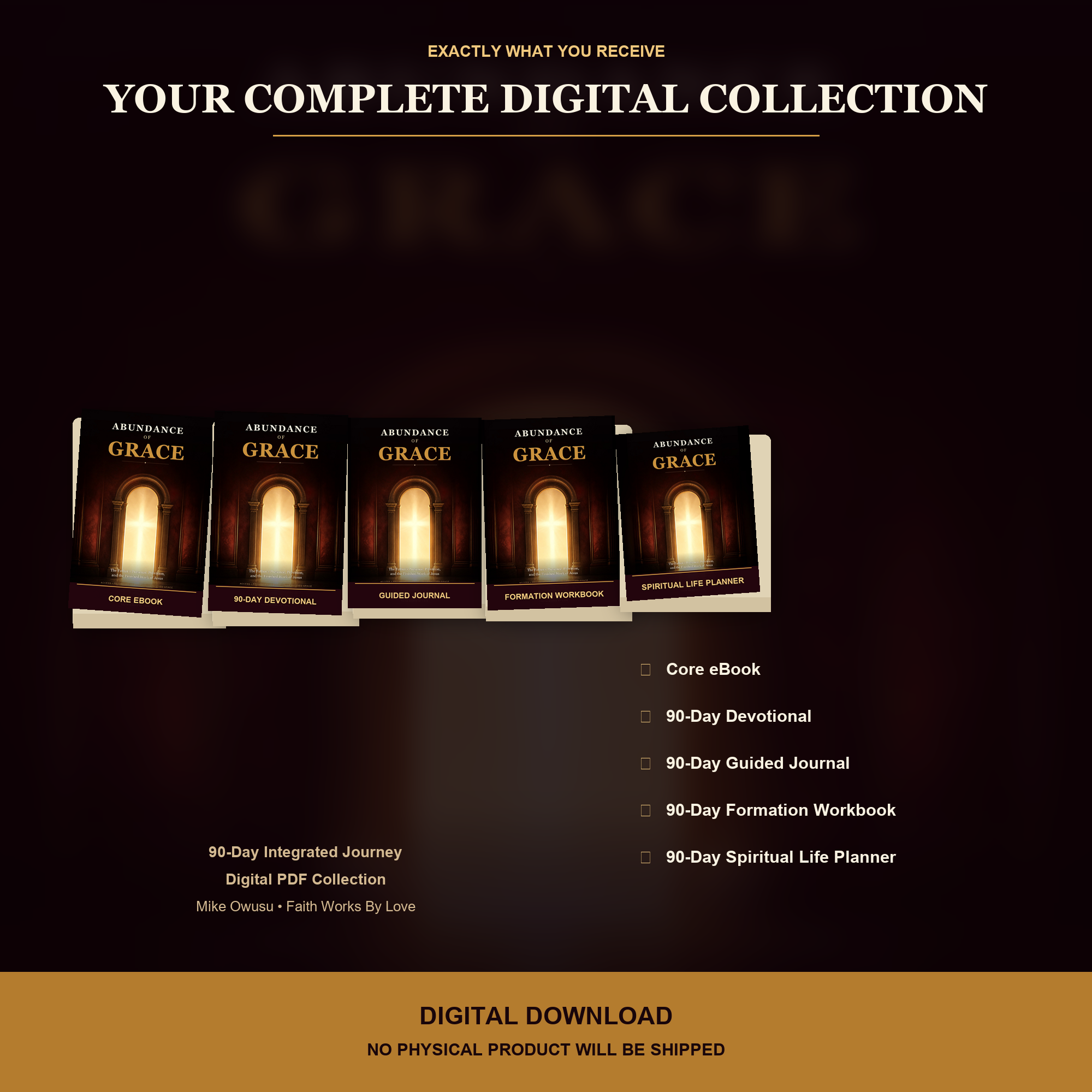 Abundance of Grace: Complete 90-Day Grace Formation Collection | 5-Resource Digital Bundle