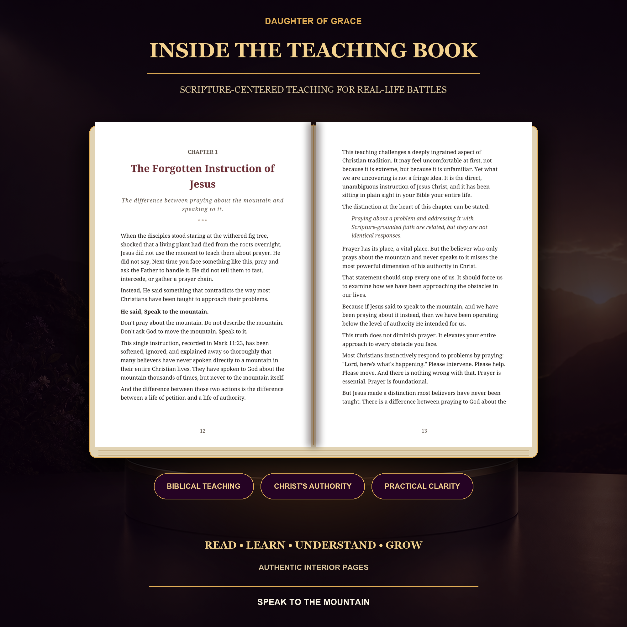 Speak to the Mountain Bundle | Teaching Book + 90-Day Prayer Journal