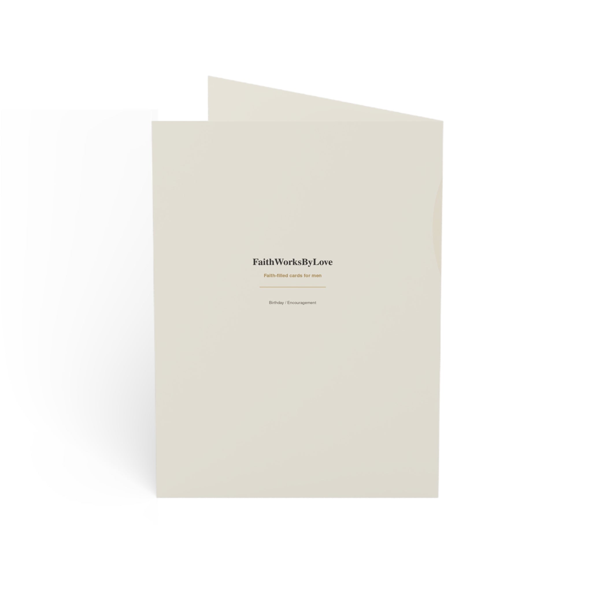 Christian Birthday Card for Man, Strength and Wisdom Card, Faith-Filled Encouragement Card for Him, Scripture-Inspired Birthday Card