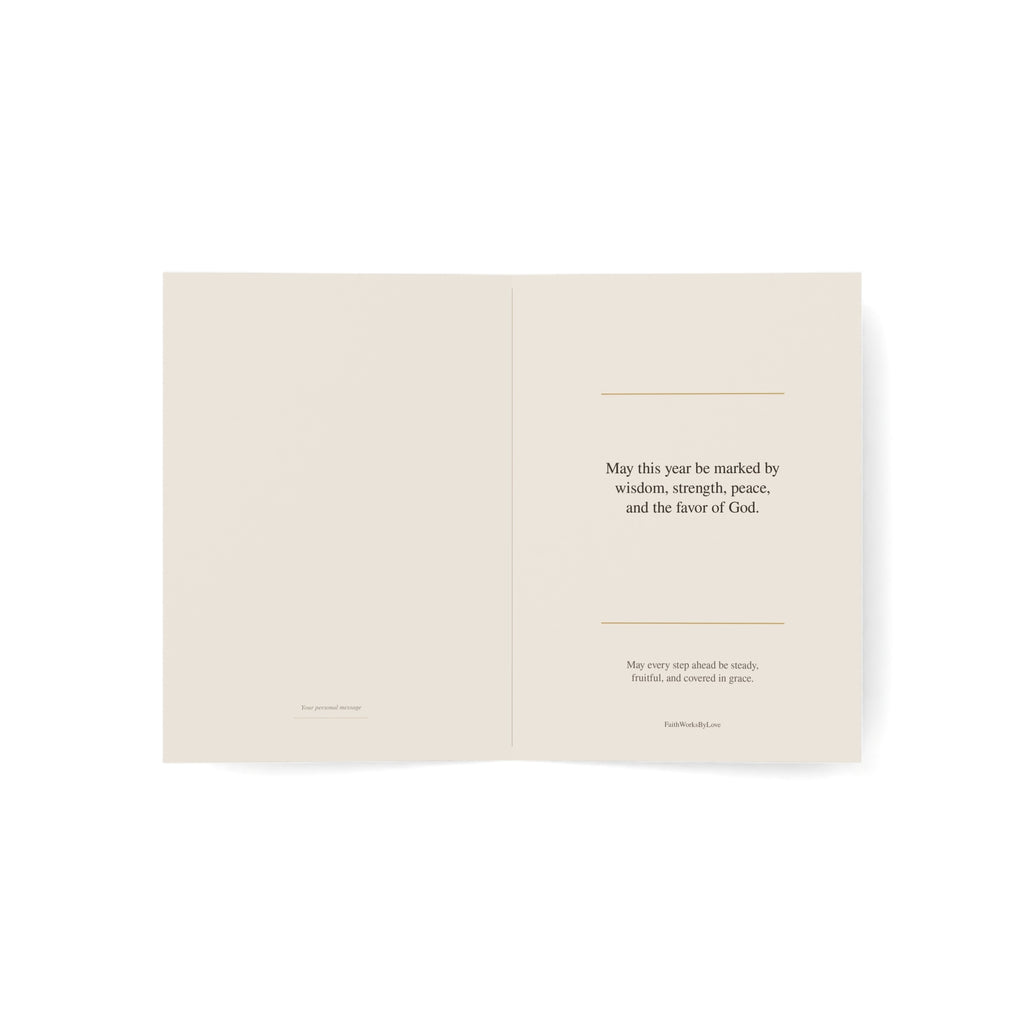 Christian Birthday Card for Man, Strength and Wisdom Card, Faith-Filled Encouragement Card for Him, Scripture-Inspired Birthday Card