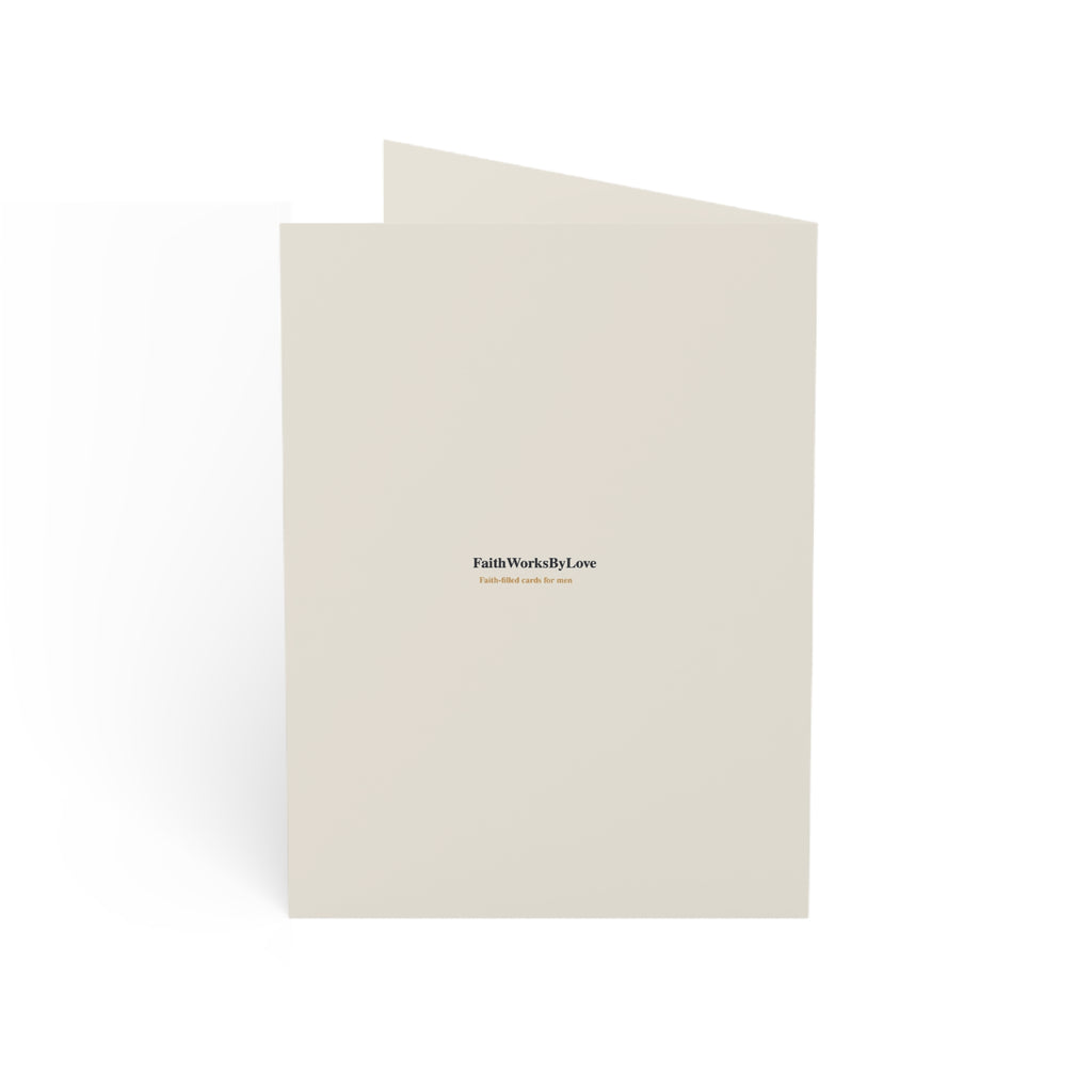 Christian Encouragement Card for Men, God Built You for This, Faith-Filled Scripture Card, Stand Firm Keep Going Card