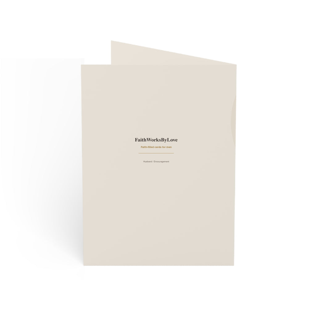Christian Husband Card, You Are the Man I Prayed For, Faith-Filled Love Card for Husband, Anniversary Card for Him