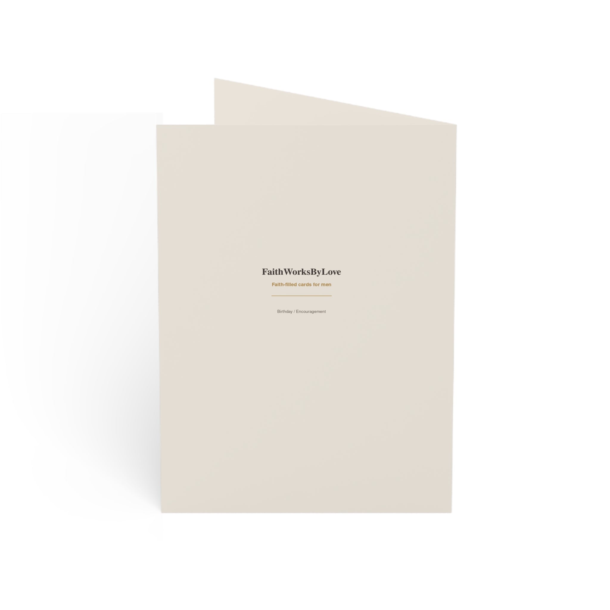 Christian Birthday Card for Man, Strength and Wisdom Card, Faith-Filled Encouragement Card for Him, Scripture-Inspired Birthday Card