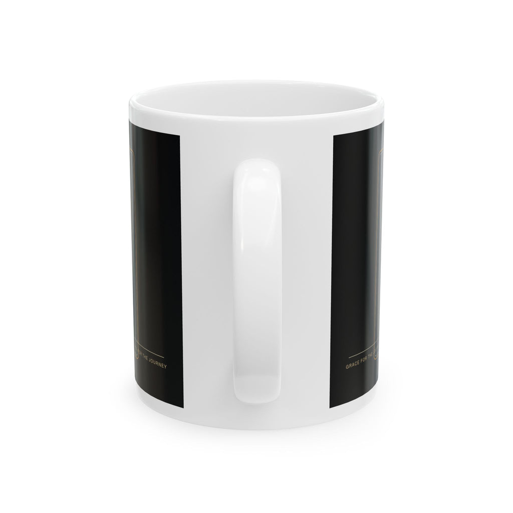 Faith Works By Love Christian Mug, Premium Faith-Based Coffee Cup, Inspirational Christian Gift, Elegant Scripture-Inspired Mug